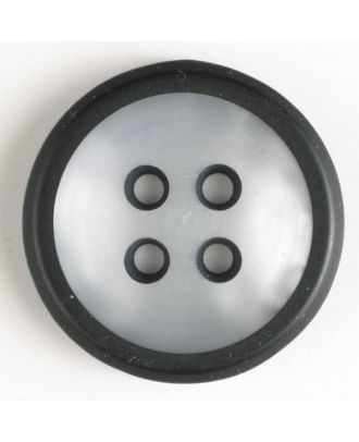 4-loch Kunststoffknopf - Größe: 23mm - Farbe: schwarz - Art.Nr. 340819