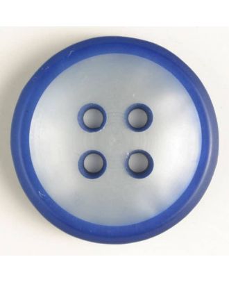 4-loch Kunststoffknopf - Größe: 23mm - Farbe: blau - Art.Nr. 340821