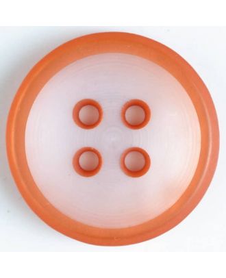 4-loch Kunststoffknopf - Größe: 23mm - Farbe: orange - Art.Nr. 340826