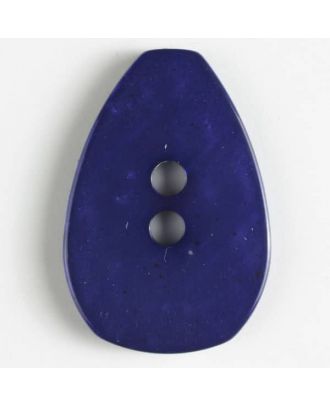 Polyesterknopf, tropfenförmig, 2 Loch -  Größe: 38mm - Farbe: lila - Art.Nr. 430058
