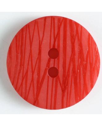 Polyesterknopf, gelasert - Größe: 30mm - Farbe: rot - Art.Nr. 380221