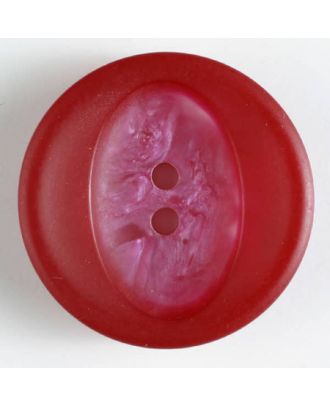 Polyesterknopf mit Marmorierung - Größe: 34mm - Farbe: rot - Art.Nr. 400121