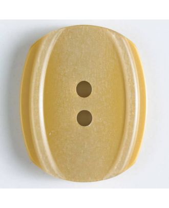 2-loch Kunststoffknopf wie angepudert  - Größe: 34mm - Farbe: gelb - Art.Nr. 400128