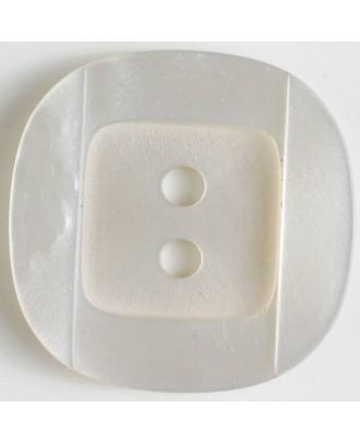 plastic button - Size: 34mm - Color: white - Art.No. 400150