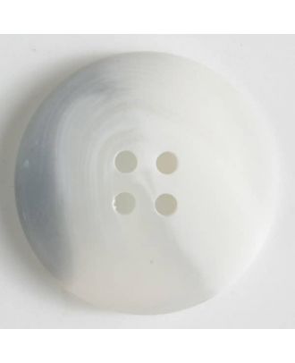 Polyesterknopf mit auffälliger Marmorstruktur mit 4 Löchern - Größe: 19mm - Farbe: grau - Art.Nr. 330808