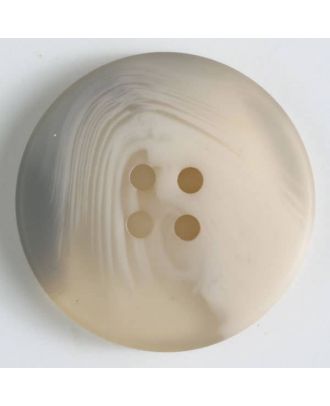 polyester button with 4 holes - Size: 19mm - Color: beige - Art.No. 330810