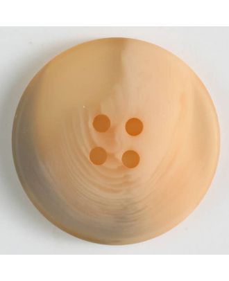 Polyesterknopf mit auffälliger Marmorstruktur mit 4 Löchern -  Größe: 19mm - Farbe: orange - Art.Nr. 330816