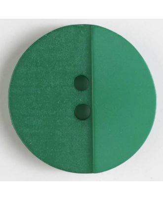 Polyesterknopf mit Löchern - Größe: 28mm - Farbe: grün - Art.Nr. 380297
