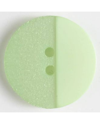 Polyesterknopf mit Löchern - Größe: 28mm - Farbe: grün - Art.Nr. 380296
