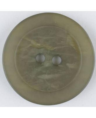 Polyesterknopf, marmoriert, mit glattem Rand, rund, 2 loch - Größe: 30mm - Farbe: braun - Art.Nr. 385703