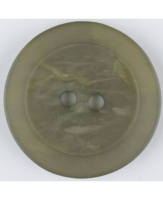 Polyesterknopf, marmoriert, mit glattem Rand, rund, 2 loch - Größe: 30mm - Farbe: braun - Art.Nr. 385703