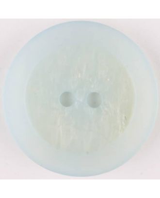 Polyesterknopf, marmoriert, mit glattem Rand, rund, 2 loch - Größe: 30mm - Farbe: blau - Art.Nr. 385704