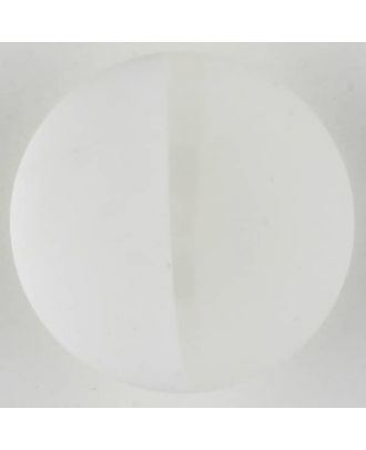 Polyesterknopf, von einem Wall durchzogen, rund, Öse - Größe: 28mm - Farbe: weiß - Art.Nr. 380331