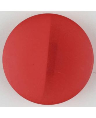 Polyesterknopf, von einem Wall durchzogen, rund, Öse - Größe: 28mm - Farbe: rot - Art.Nr. 385722