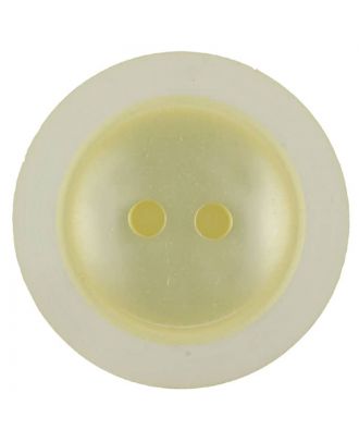 polyester button with 2 holes - Size: 28mm - Color: yellow - Art.No. 387724