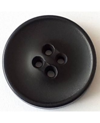 Polyesterknopf mit optischer Bruchstelle mit 4 Löchern - Größe: 20mm - Farbe: schwarz - Art.Nr. 331103