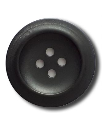 Polyesterknopf mit trendigem Flammendekor mit 2 Löchern - Größe: 20mm - Farbe: schwarz - Art.Nr. 331145