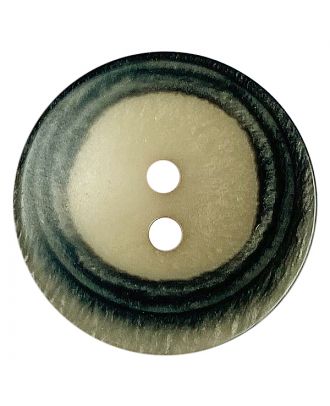 Polyesterknopf rund in matter Optik mit Struktur und 2 Löchern - Größe:  28mm - Farbe: beige - ArtNr.: 388801