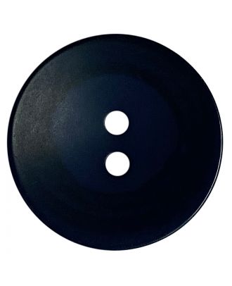 polyester button round shape with matt surface, structure and 2 holes - Size: 18mm - Color: dunkelblau - Art.No.: 318813