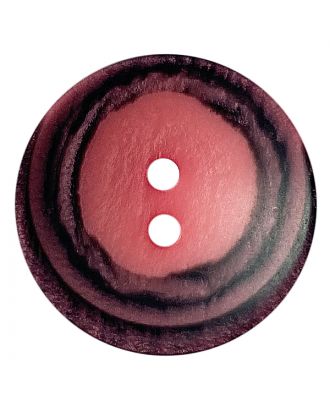 Polyesterknopf rund in matter Optik mit Struktur und 2 Löchern - Größe:  28mm - Farbe: pink - ArtNr.: 388807