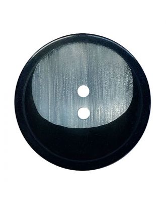 polyester button round shape with 2 holes - Size: 18mm - Color: schwarz - Art.No.: 311139