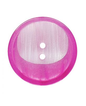 Polyesterknopf rund mit 2 Löchern - Größe:  28mm - Farbe: pink - ArtNr.: 382025