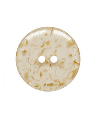 Polyesterknopf mit 2 Löchern - Größe:  18mm - Farbe: beige - ArtNr.: 313004