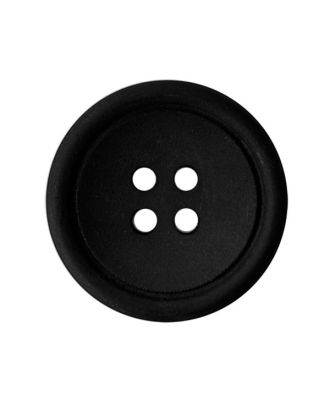 Polyesterknopf, rund, matt, mit 4 Löchern - Größe:  20mm - Farbe: schwarz - ArtNr.: 331352