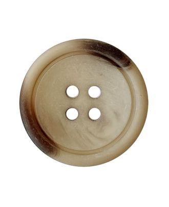 Polyesterknopf, rund, matt, mit 4 Löchern - Größe:  25mm - Farbe: beige - ArtNr.: 373100