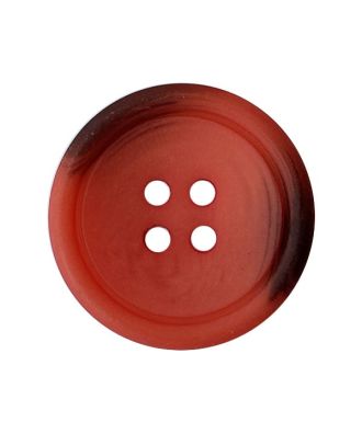 Polyesterknopf, rund, matt, mit 4 Löchern - Größe:  25mm - Farbe: rot - ArtNr.: 373103