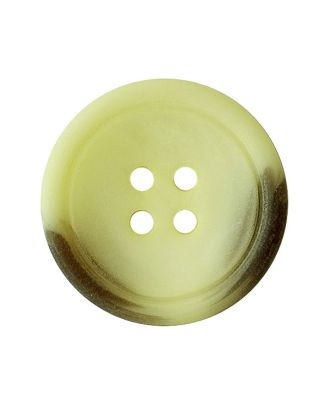 Polyesterknopf, rund, matt, mit 4 Löchern - Größe:  25mm - Farbe: gelb - ArtNr.: 373105