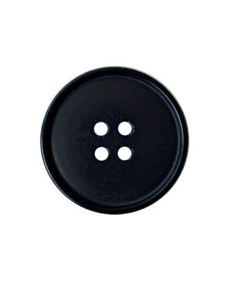 Polyesterknopf, rund, leicht glänzend, mit 2 Löchern - Größe:  25mm - Farbe: schwarz - ArtNr.: 371020