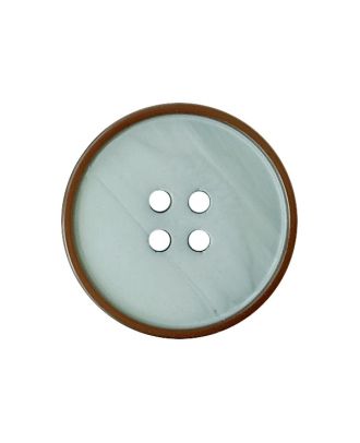 Polyesterknopf, rund, leicht glänzend, mit 2 Löchern - Größe:  25mm - Farbe: hellblau - ArtNr.: 373107