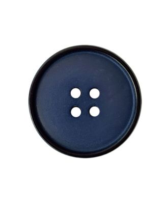 Polyesterknopf, rund, leicht glänzend, mit 2 Löchern - Größe:  25mm - Farbe: dunkelblau - ArtNr.: 373108