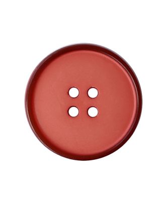 Polyesterknopf, rund, leicht glänzend, mit 2 Löchern - Größe:  25mm - Farbe: rot - ArtNr.: 373109