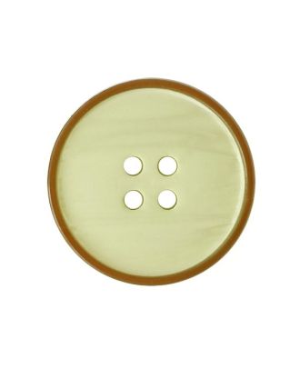 Polyesterknopf, rund, leicht glänzend, mit 2 Löchern - Größe:  25mm - Farbe: gelb - ArtNr.: 373111