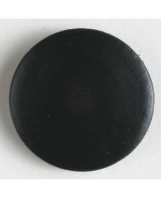 Echt Lederknopf - Größe: 15mm - Farbe: schwarz - Art.Nr. 350372