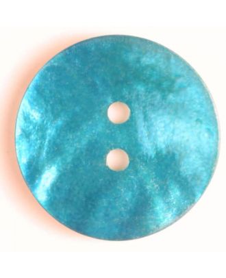 natural pearl button - Size: 18mm - Color: blue - Art.-Nr.: 300961