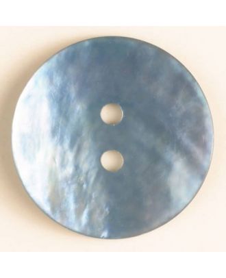 natural pearl button - Size: 13mm - Color: blue - Art.-Nr.: 241183