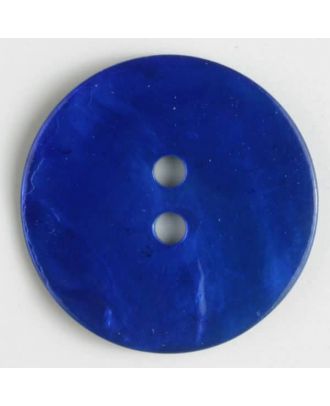 Echter Perlmuttknopf - Größe: 13mm - Farbe: dunkelblau - Art.-Nr.: 241113