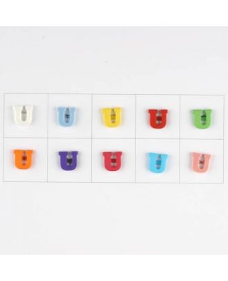 Buchstabe  U, 10 Farben gemischt, pro Farbe 3 Stück - Größe: 11mm - Farbe: Mischung: rot,pink,orange,lila,blau,gelb,grün,weiß, hellblau,rosa - Art.-Nr.: 181353