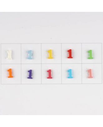 number , 10 mixed colours, 3 buttons per colour - Size: 11mm - Color: mixed: red, pink, orange, lilac, blue, yellow, green, white, light blue,rose - Art.-Nr.: 181360