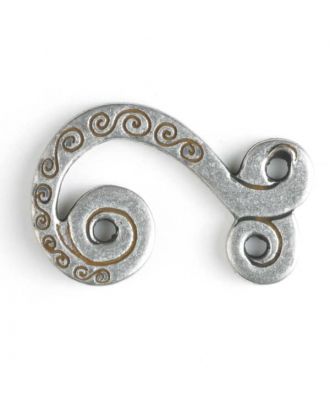 dirndl hook - Size: 25mm - Color: antique silver - Art.No. 370900