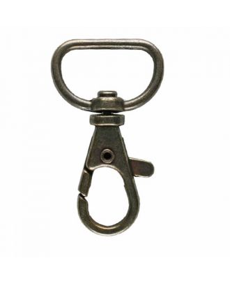 carabiner - Size: 20mm - Color: antique brass - Art.No. 380381